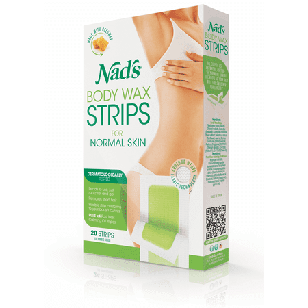 Nad's Body Wax Strips, 20 count (Best Wax Strips For Sensitive Skin)