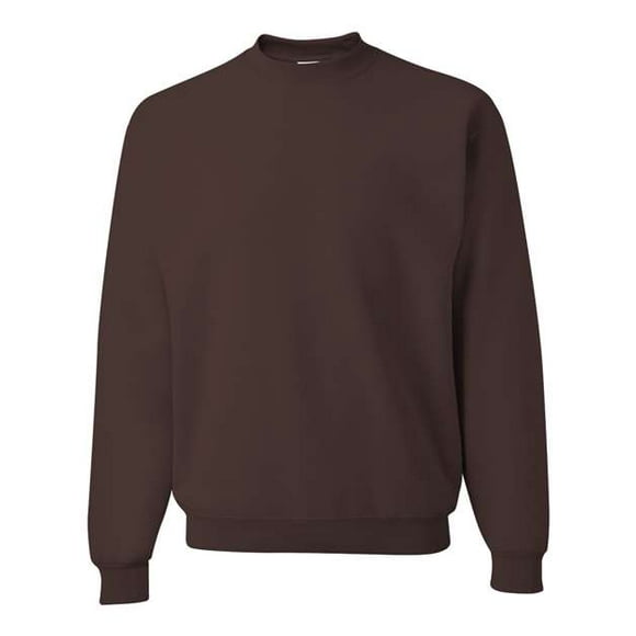 Jerzees para hombre de 8 oz. 50/50 NuBlend Fleece Crew(562)-CHOCOLATE-XL JERZEES 562MR