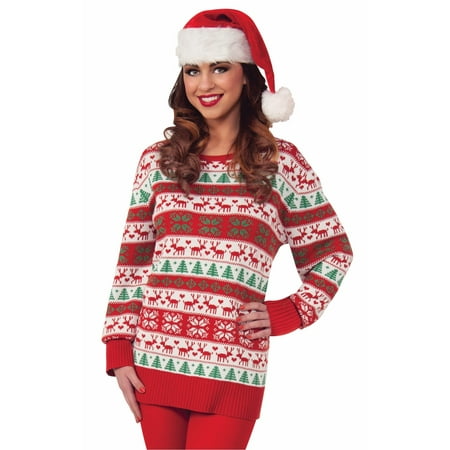 Winter Wonderland Ugly Christmas Santa Unisex Adult Sweater Christmas Costume