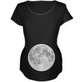 thumbnail image 1 of T-Shirt de Maternité Doux Noir Earth's Moon Belly, 1 of 1