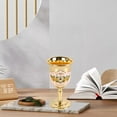 thumbnail image 3 of Small Goblet Glasses, Embossed Cup Elegant Handmade Cup Glass Household, Bar Wedding Dinners Parties Decor - Kumbai, 3 of 9