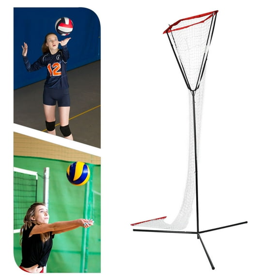 Miumaeov 60*60cm Volleyball Training Net Volleyball Practice Frame Training Equipment Adjustable Height and Angle