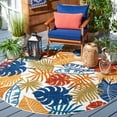 thumbnail image 3 of SAFAVIEH Cabana Kuzman Cream/Red 2'X8' Runner Area Rug, Cream/Red, 8' Round, 3 of 14