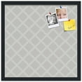 thumbnail image 2 of PinPix 20x20 Custom Cork Bulletin Board Diamond Modern Pattern Grey Poster Board Has a Fabric Style Canvas Finish, Framed in Diamond Modern Pattern Grey, by ArtToFrames (PinPix-1802), 2 of 5