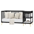 thumbnail image 6 of Delta Children Essex 4-in-1 Convertible Crib and Changer, Black Ebony w/Natural Knobs, 6 of 12