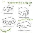 thumbnail image 6 of Ntbay 5 Piece Twin Bedding Comforter Set, Ultra Soft and Breathable Bed in a Bag, Includes Quilted Comforter, Fitted Sheet, Flat Top Sheet, 2 Envelope Pillowcases, Aqua, 6 of 8