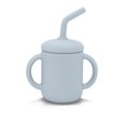 thumbnail image 1 of Kushies Silicone Sippy Cup with Straw - Blue, 1 of 4