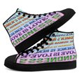 thumbnail image 4 of In This House We Believe Black libes matter High Top Canvas Shoes Sneakers Black Size 10, 4 of 7