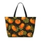 thumbnail image 2 of Fotbe Orange Pumpkin Bolsa de Viaje para Playa - Resistente al Agua, Bolsa Tote de Gran Capacidad y Ligera con 7 Bolsillos para Mujeres y Hombres, 2 of 7