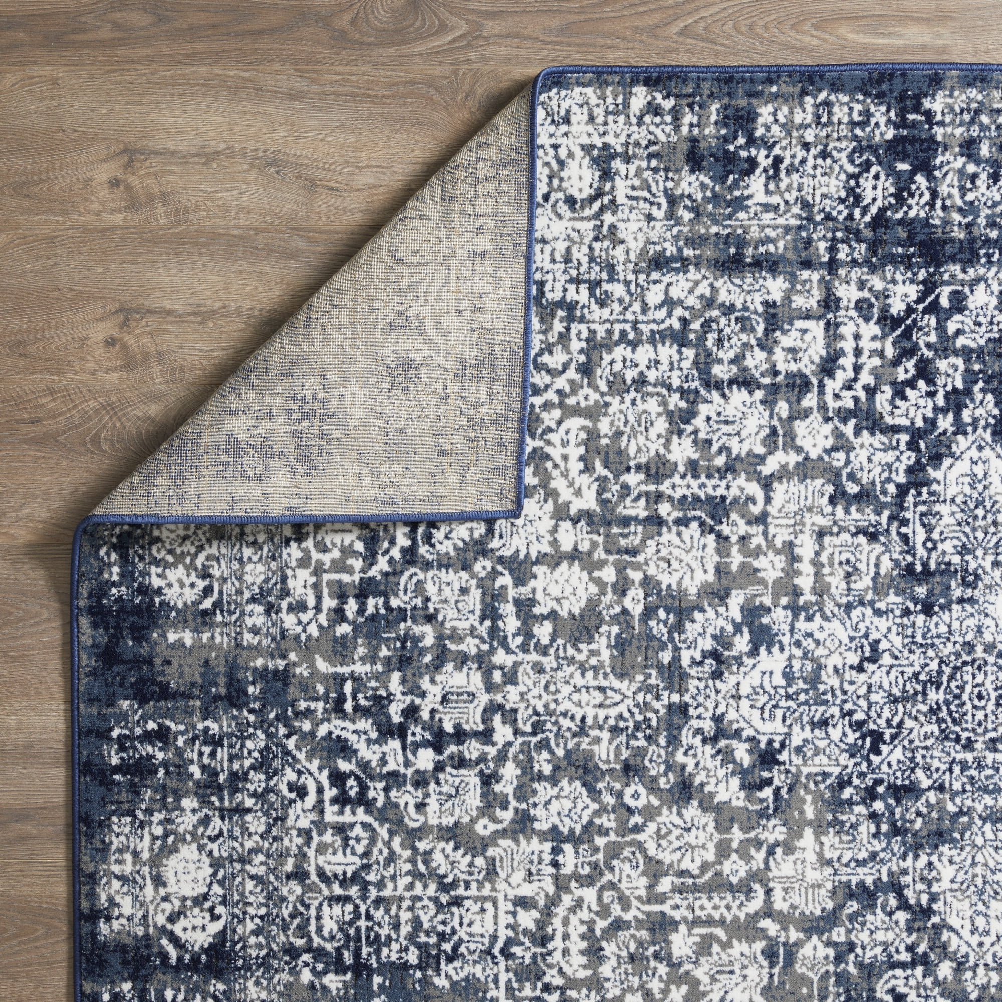 Loomaknoti Aysal Athna 9' x 12' Blue Oriental Indoor Area Rug
