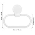 thumbnail image 6 of White Self-Adhesive Towel Holder for Bathroom and Kitchen, No Drilling Needed, Easy Installation, 6 of 10