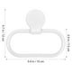 thumbnail image 4 of Anillo de soporte de toalla No Dilling Autoadhesivo Toallero Soporte de toalla para baño de cocina (Blanco), 4 of 7