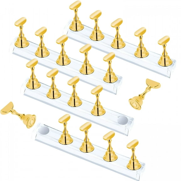 RAGUPEL 2026 New Nail Stand for Press on Nails Display,Magnetic Fake Nails Holder for Painting Nails Practices,Beginner Acrylic Nail Art Kit Accessories,Nail Salon Equipment and Decor