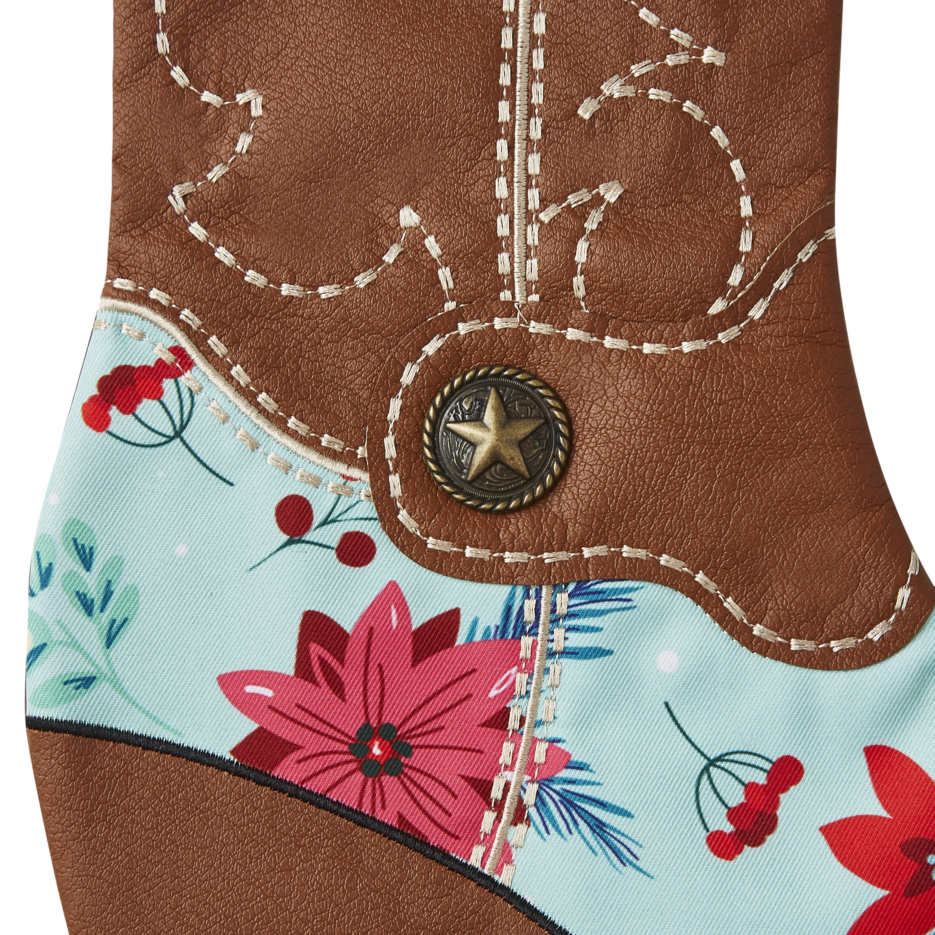 The Pioneer Woman Floral Boot Multi-color Christmas Stocking, 20" - image 5 of 5