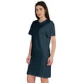 thumbnail image 2 of Inkmeso Womens Plain Shift Dress Short Sleeve Regular Fit Cotton Jersey Tshirt Dress, 2 of 7