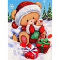 thumbnail image 1 of Pintura de diamantes AB 5D, cuadro de Papá Noel, mosaico de muñeco de nieve, bordado de dibujos animados, conjunto de punto de cruz, decoración del hogar de navidad, regalos de arte, 1 of 4