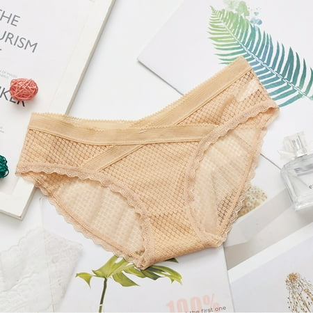 

DAETIROS Womens Briefs Cotton Causal Bedroom Womens Panties Beige Size L