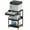 Black, variant on 3-Tier Printer Stand With Adjustable Height (5 Levels), Wheels & Mesh Drawer - Multicolor Classics