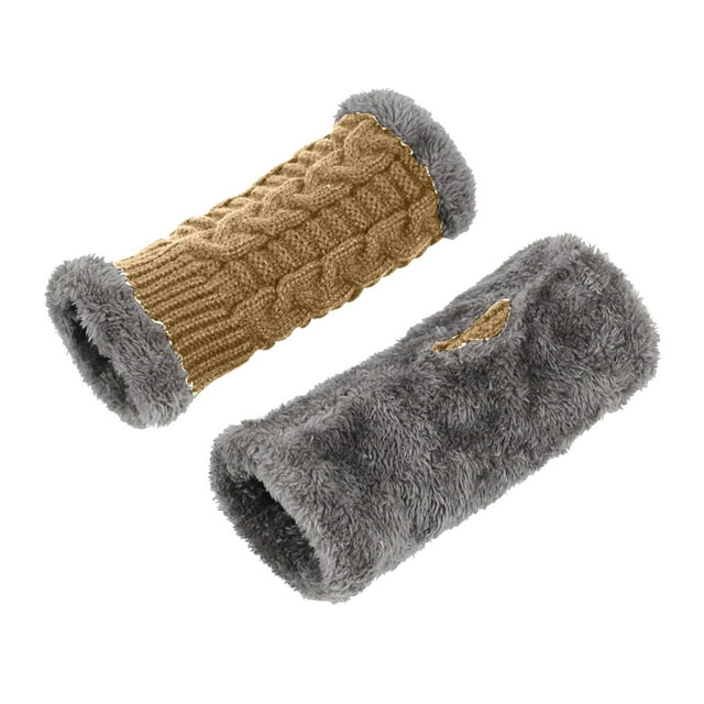 GDREDA Thermal Gloves for Women Cold Weather Windproof Winter Mittens with Touchscreen Technology Khaki,One Size