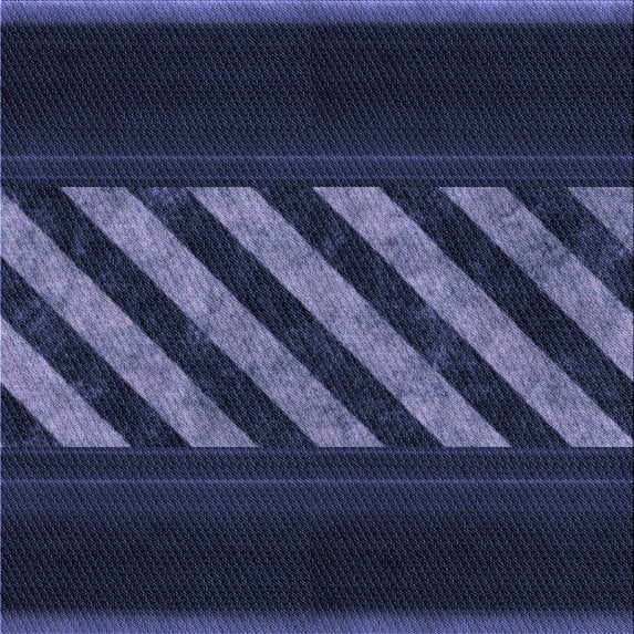 Ahgly Company Indoor Square Patterned Night Blue Area Rugs, 8' Square
