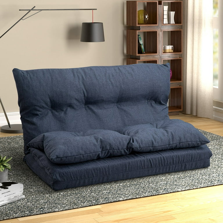 Floor Futon Sofa Chair Foldable Lazy Sofa Floor Chair with 5