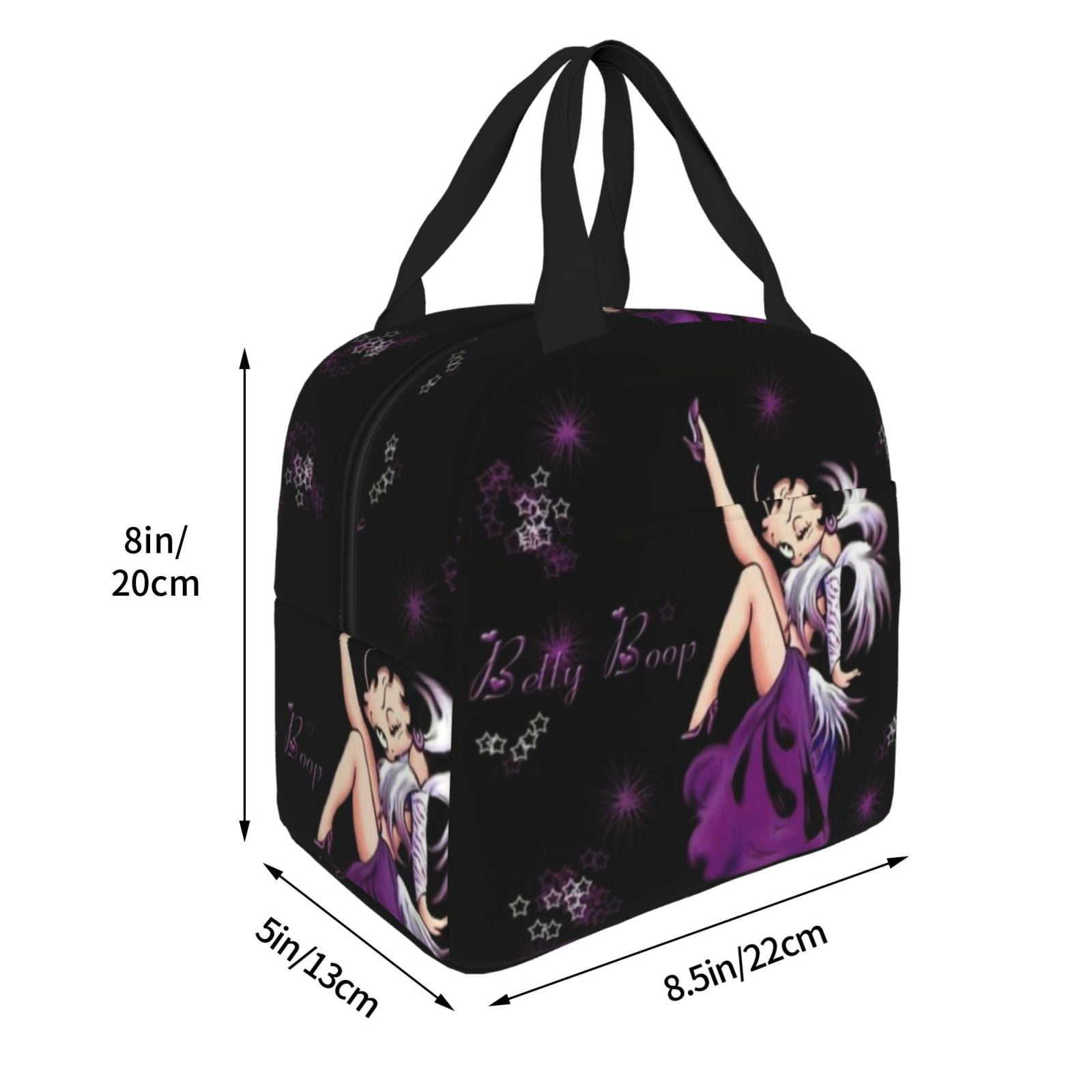 Betty Boop Insulated Lunch Bags Reusable Lunch Box, Cooler Lunch Bag Waterproof Lunch Tote For Picnic Office Work Travel Camping Gifts