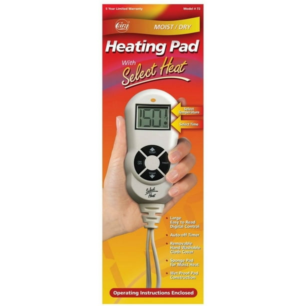 2 Pack Cara Heating Pad Moist/Dry With Select Heat 1 ea