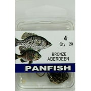 Eagle Claw Renegade Aberdeen Fishing Hooks, Bronze, Size 4, 20 Pack