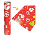 thumbnail image 2 of Printed Gift Wrapping Paper,1PCs ( 75cmX51cm, 4.11 Square Feet)Single-sided Christmas Wrapping Paper, Classic Santa Claus And Other Patterns, 2 of 3