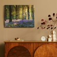 thumbnail image 4 of Chilfamy Purple Flowers, Trees, Sunlight Canvas Wall Art - Home Decor for Living Room, Bedroom, Office - Ready To Hang - Ideal Gift for Multiple Occasions 16x12in, 4 of 6