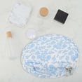 thumbnail image 4 of Unique Bargains Heart-shaped Orchid Print Makeup Bag for Travel White Polyester, 4 of 6