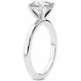 thumbnail image 2 of 14K White Gold Cushion Cut Lab Grown Diamond Solitaire Engagement Ring – IGI Certified – Gift for Women, Wedding or Birthday (1 Carat TW E-F Color VVS-VS Clarity) (Ring Size: 5), 2 of 5