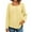 Yellow, variant on Yigetop Long Sleeve Tops Women's Button Down Blouse with Eyelet Embroidery Long Sleeve V Neck T Shirt Trendy Spring Casual Pullover Loose Tops Eyelet Tops for Women Hot Pink 2XL