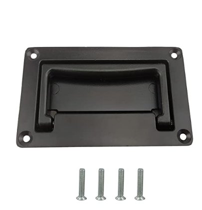 Zinc Alloy Recessed Pull Handles Container Handle Black Flush Lift ...