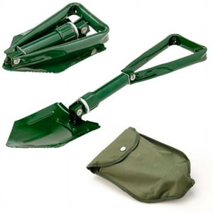 High Peak - Pala Plegable Camping Serrucho Verde 1 Kg 20X15Cm Con Funda