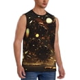 thumbnail image 2 of Daiia Classical Golden Casino Printed Men's Tank Tops,Casual Soft Sleeveless Gym Muscle Shirts Bodybuilding Tee-3X-Large, 2 of 8