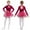 Hot Pink, variant on Kids Girls Sequin Leotard Ballet Tutu Dress Lyrical Ballerina Outfit Modern Ballroom Dance Costume Red 10