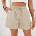 thumbnail image 5 of Elvqul Shorts for Women Pockets Mid Rise Shorts Lounge Summer Drawstring Quick Dry Loose Pull On Womens Short Shorts, 5 of 8