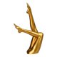 thumbnail image 3 of Escultura de piernas femeninas, centro de mesa, adorno de escritorio, figura decorativa para oficina Oro, 3 of 9