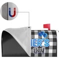 thumbnail image 3 of Father''s Day Mailbox Covers, Buffalo Plaid Outdoor Magnetic Mailbox Cover, Best Dad Ever 25.5x21 in Black Mail Box Covers for Yard Garden Outdoor Decor, 3 of 5