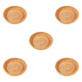 thumbnail image 3 of Thinsony Wicker Woven Round Snack Fruit Bowl Rattan Food Organizer Tray 22x4cm 5Set, 3 of 6