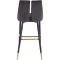 thumbnail image 2 of Meridian Furniture Sleek Gray Velvet Stool (Set of 2), 2 of 4