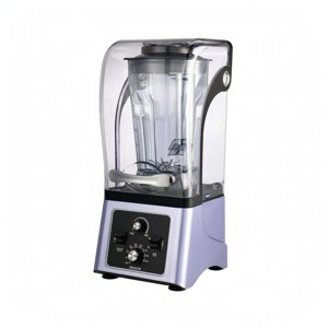 predolo Soy Milk Maker Sound-Dampening Beverage Blender Transparent Cover Countertop Milk Blender, Violet, 2.5L 110V Us