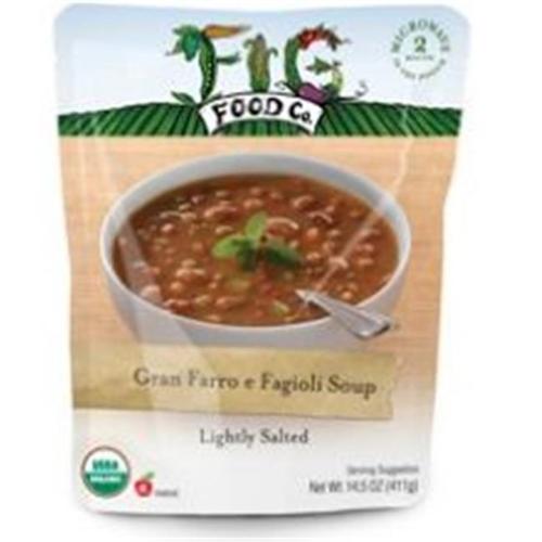 Fig Food Soup Og2 Gran Farro E Fag 14.5 OZ (Pack of 6) by Fig Food