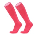 thumbnail image 2 of BRGZLK Youth Kids Football Socks Boys Girls Terry Bottom Thickened No Slip Sweat-Absorbent Knee High Sport Athletic Socks Kids Soccer Socks Hot Pink Free Size, 2 of 5
