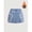 Blue, variant on Womens Blue Denim Mini Skirt With Bow Detail Pocket Accents