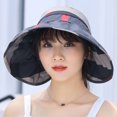 thumbnail image 3 of Coofit Beach Visor Hat Adjustable Foldable Summer Cap Sun Hat Floppy Hat for Women, 3 of 8