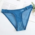 thumbnail image 2 of UAYOTSE Women Floral Lace Panties Sexy Hipster Underwear V-Shape Waistband Tangas,M Blue, 2 of 5