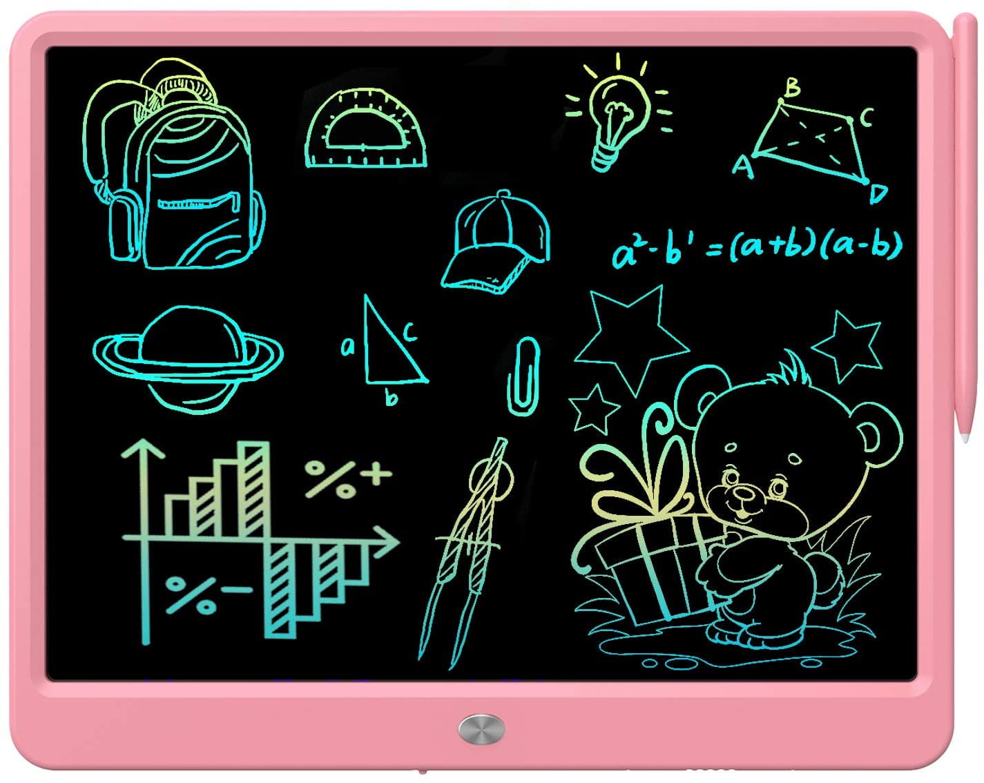 Details about   Children Portable Erasable Drawing Pad Board Innovative Toy Education Chalk 
