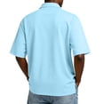 thumbnail image 3 of Polo Shirts for Men Short Sleeve Button Collared Golf Tees Plus Size Cotton Lightweight Work Blouse Tshirts, 3 of 4